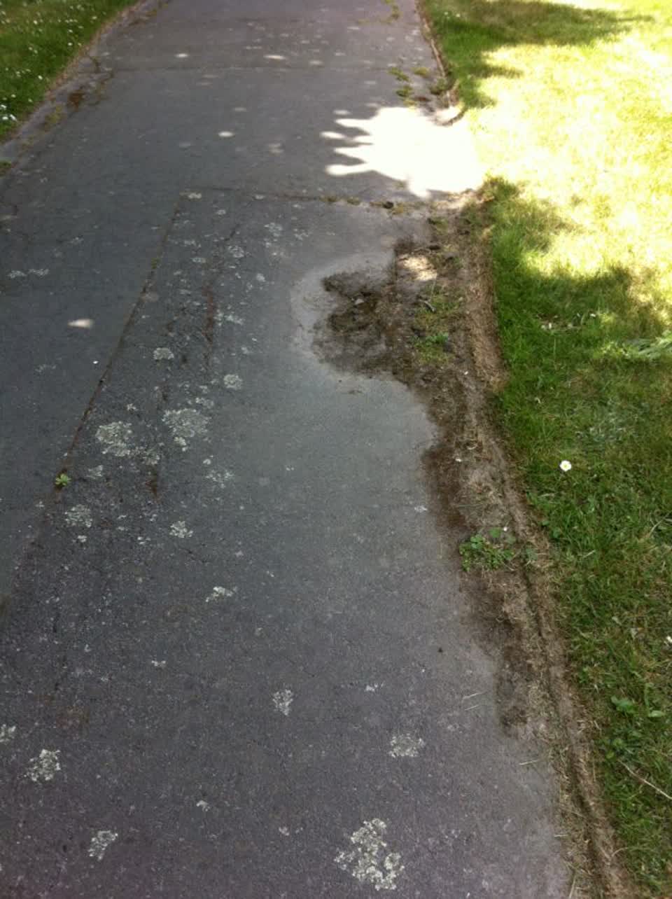 The photograph attached to this roading/streets report