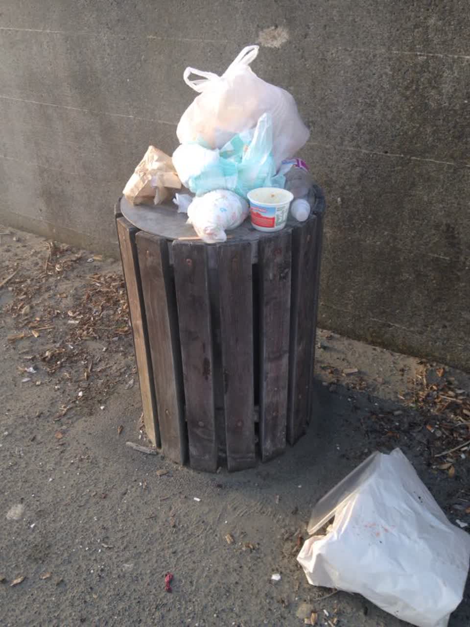 The photograph attached to this rubbish/recycling report