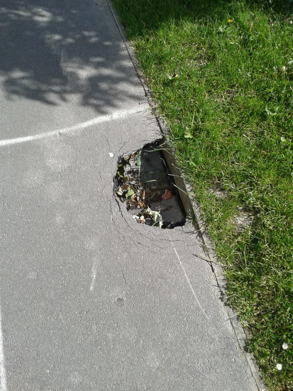 The photograph attached to this roading/streets report