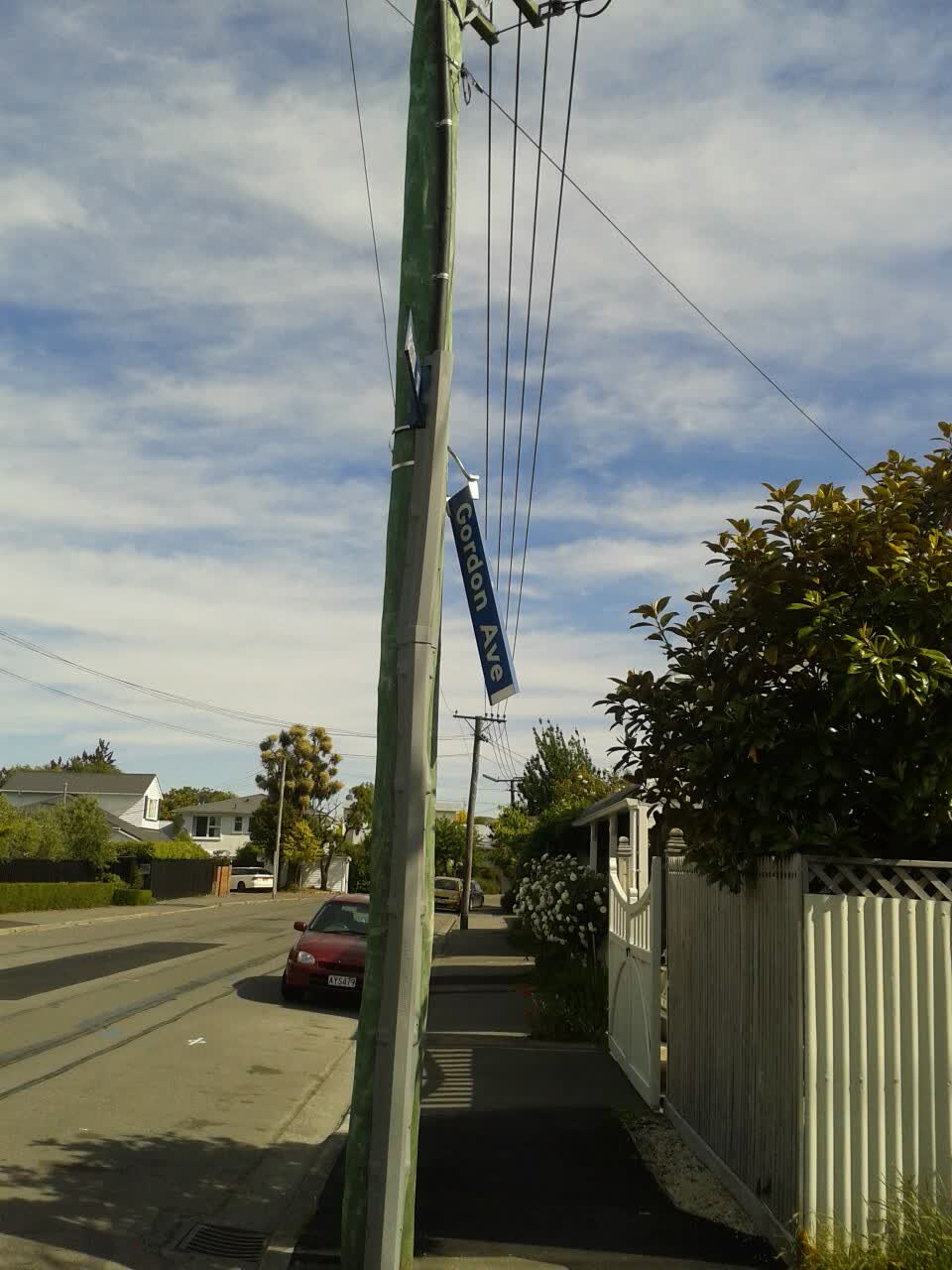 The photograph attached to this roading/streets report