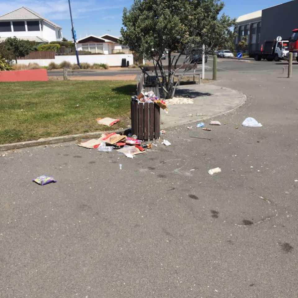 The photograph attached to this rubbish/recycling report