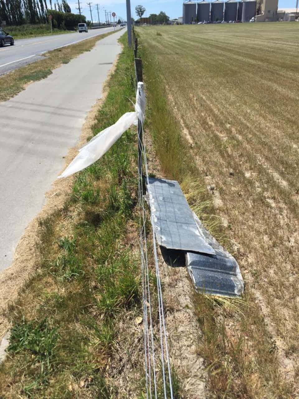 The photograph attached to this roading/streets report
