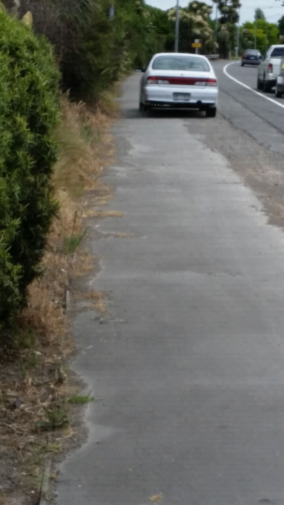 The photograph attached to this roading/streets report