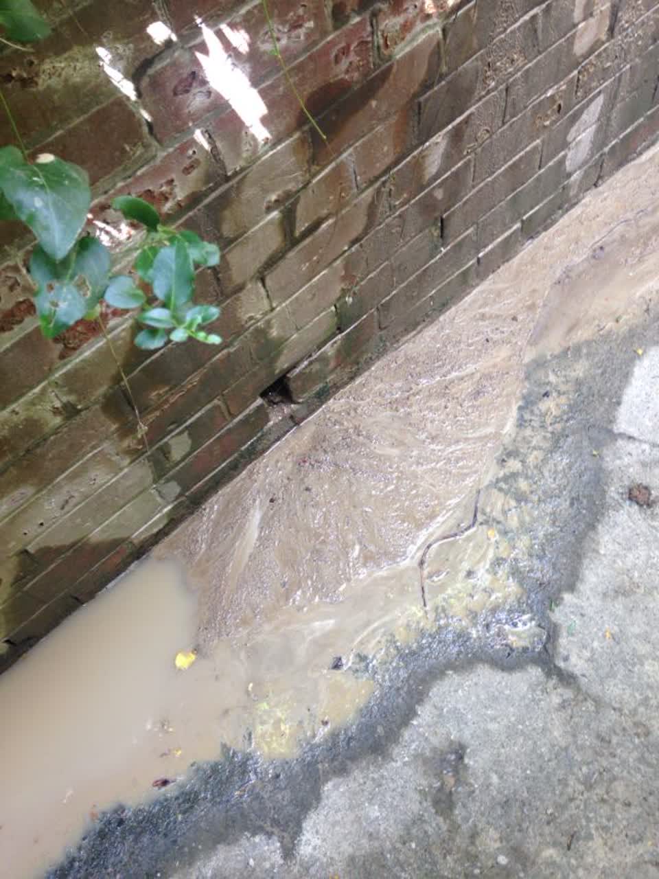The photograph attached to this wastewater/stormwater report
