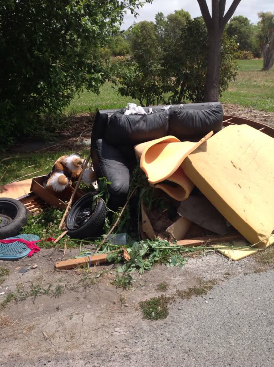 The photograph attached to this rubbish/recycling report
