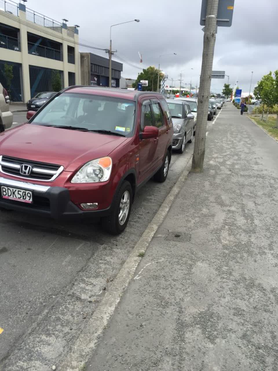 The photograph attached to this roading/streets report