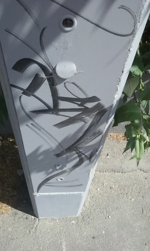 Graffiti, a report photo