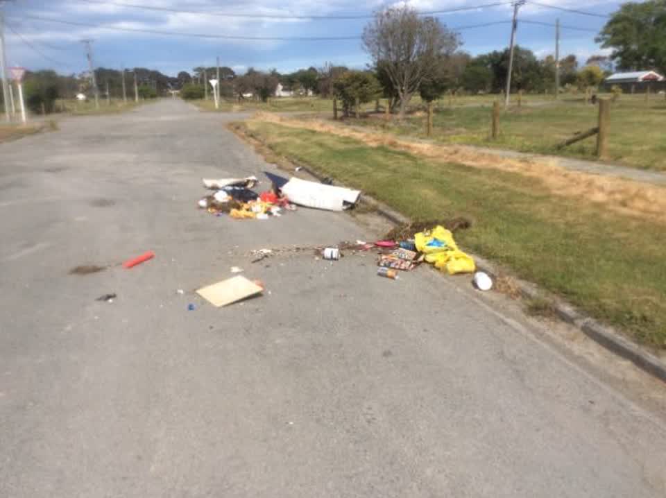 The photograph attached to this rubbish/recycling report