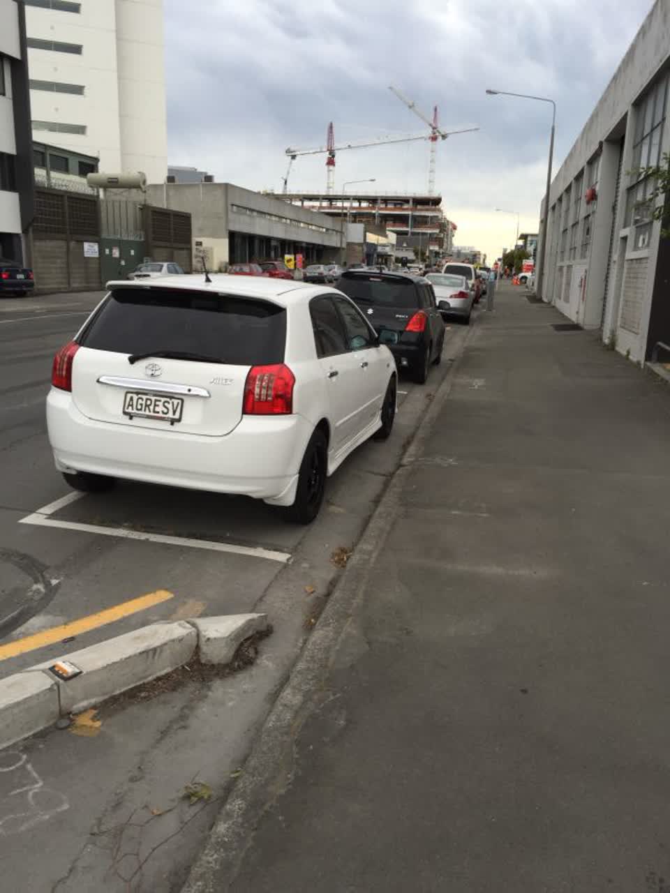 The photograph attached to this roading/streets report