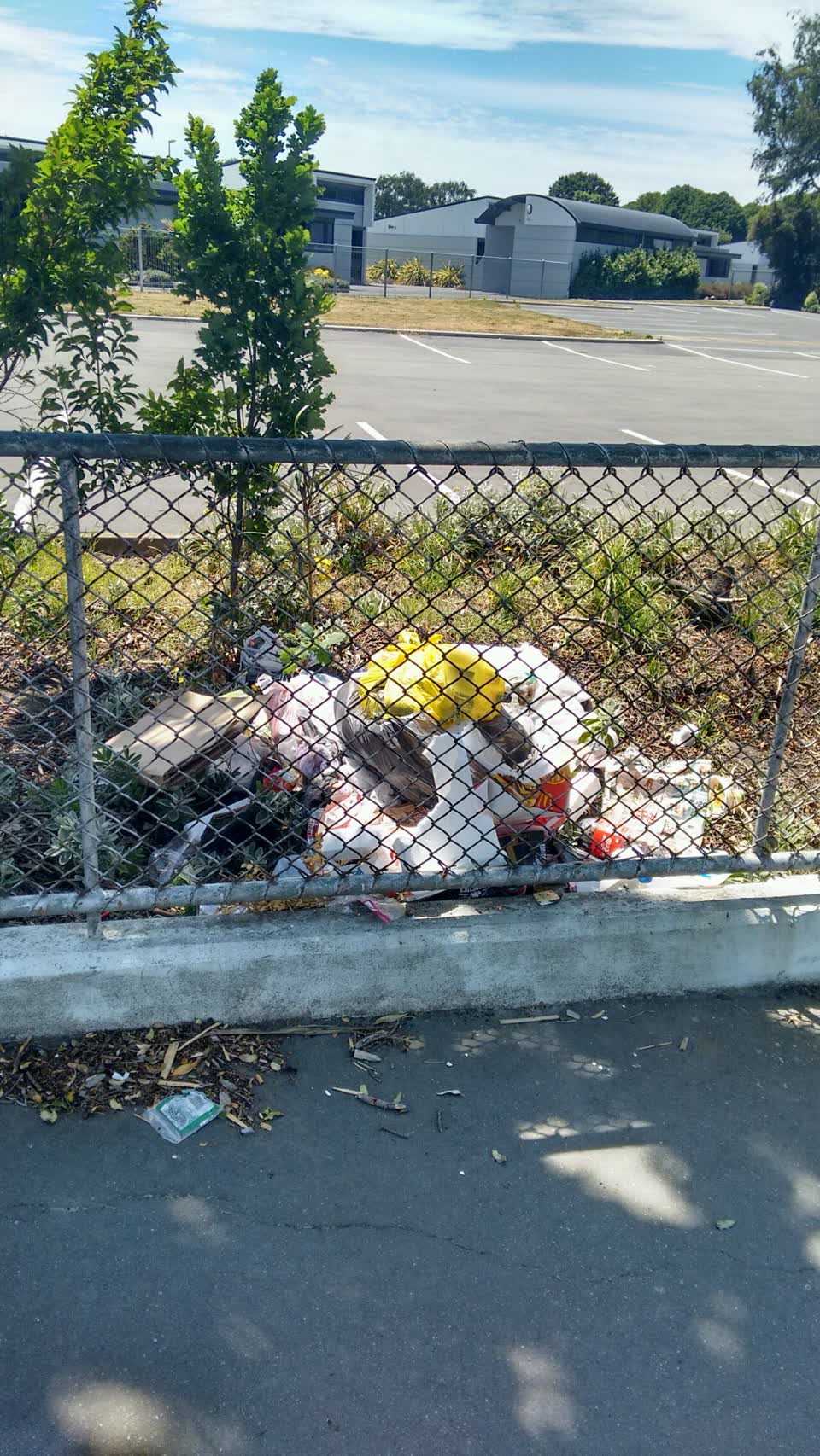 The photograph attached to this rubbish/recycling report