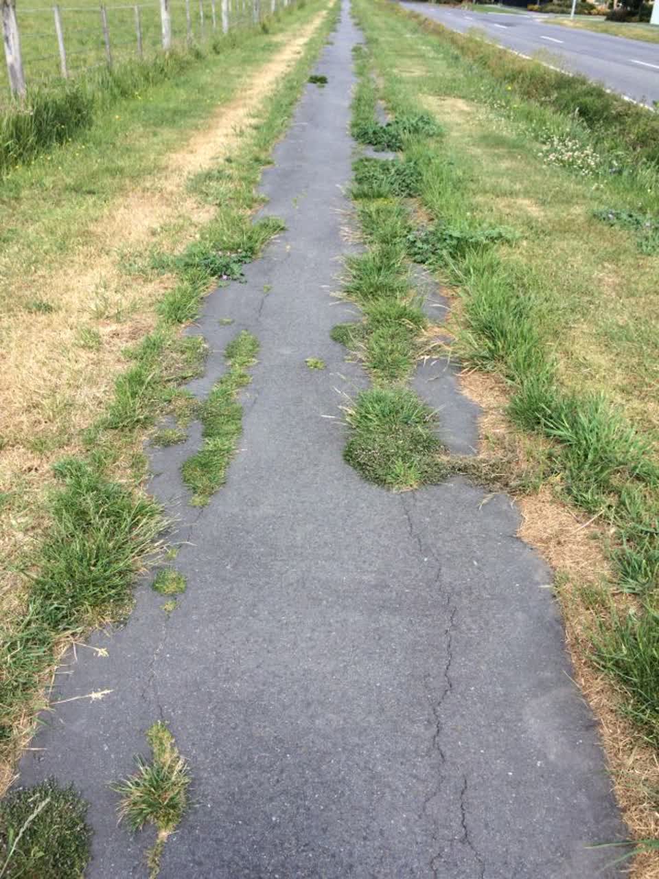 The photograph attached to this roading/streets report