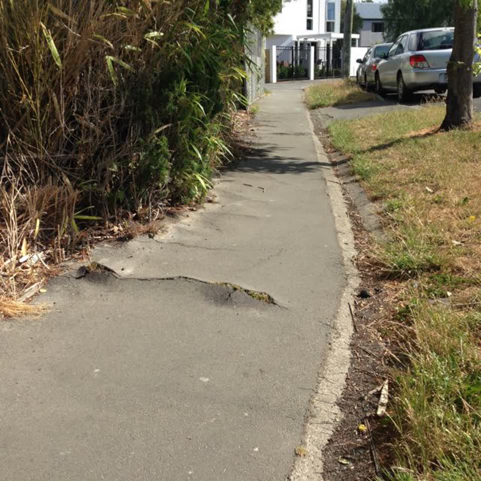 The photograph attached to this roading/streets report