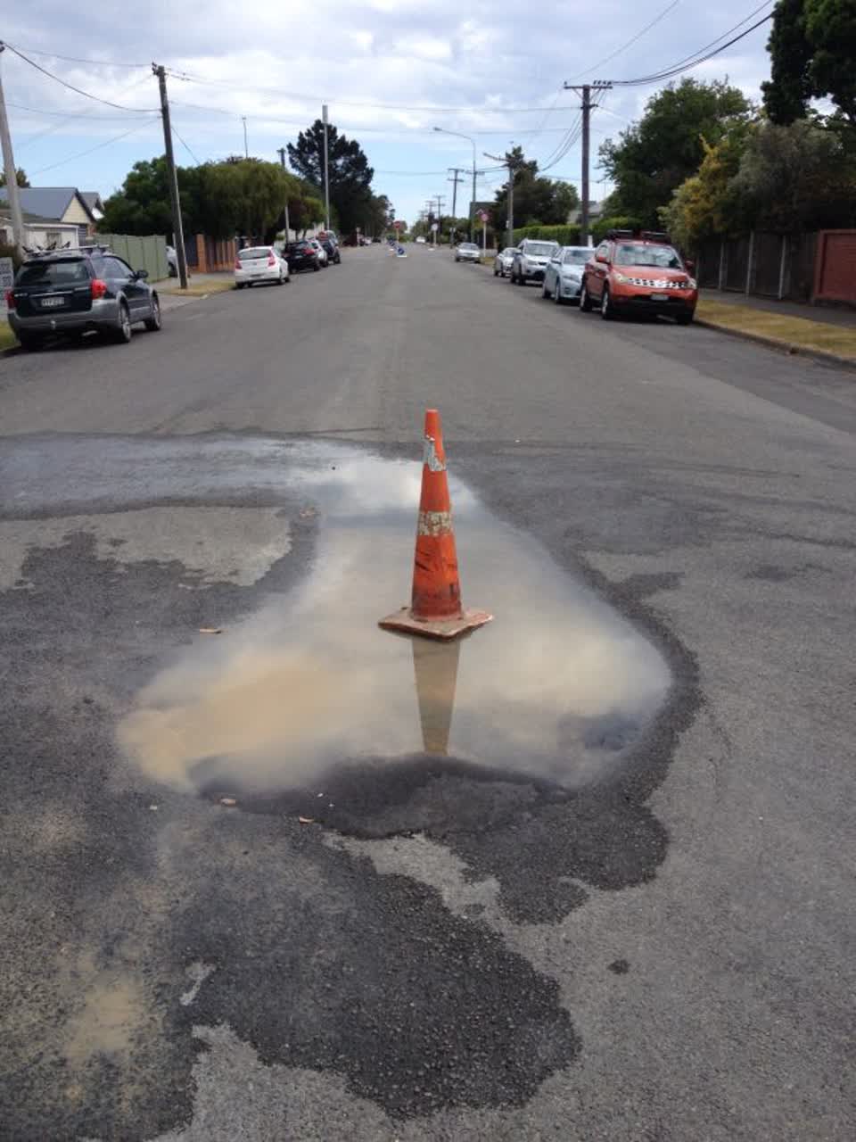 The photograph attached to this roading/streets report