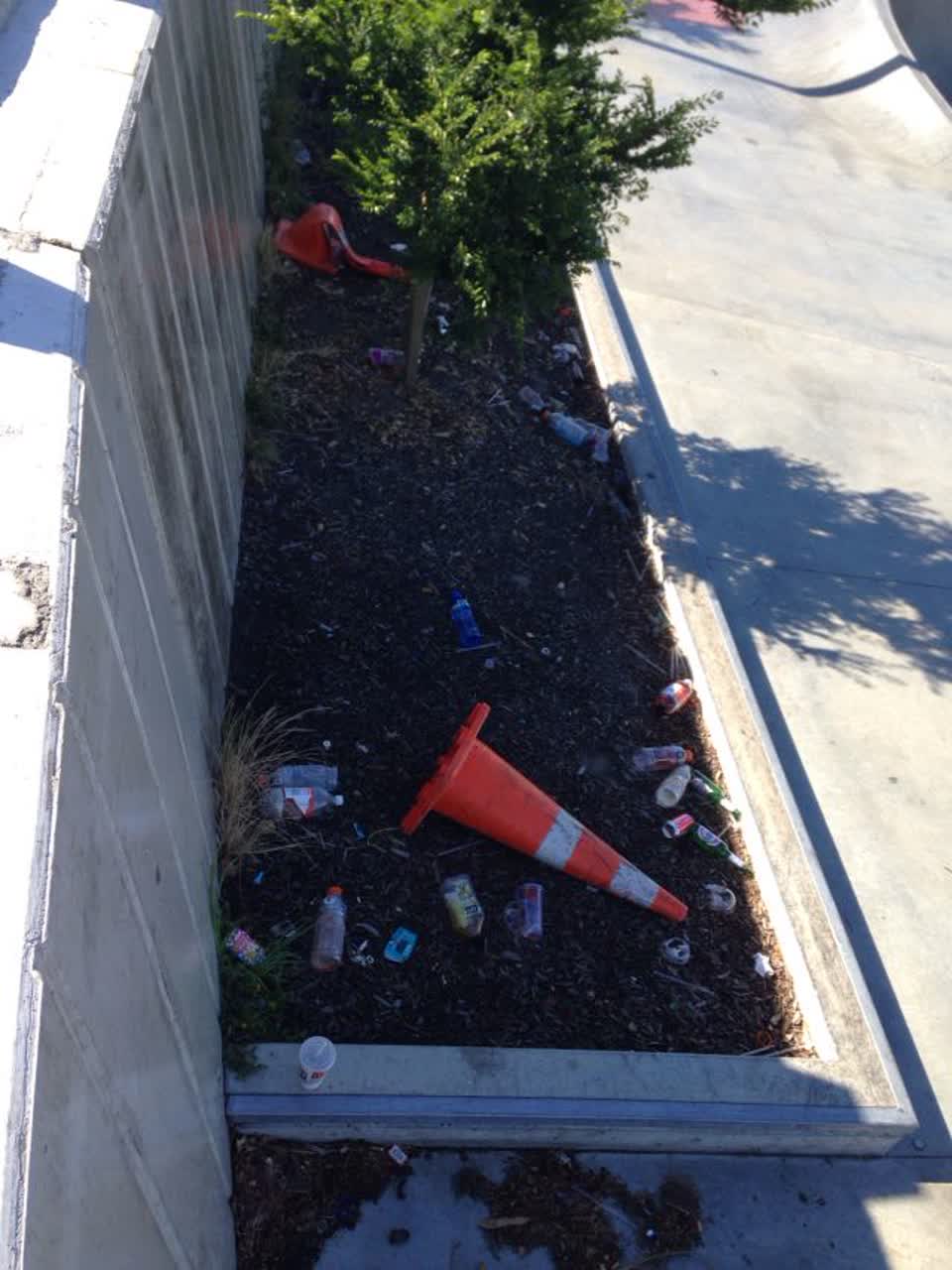 The photograph attached to this rubbish/recycling report