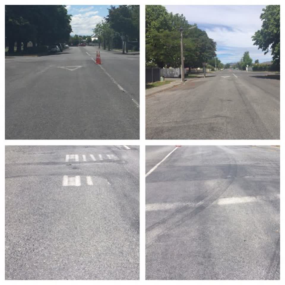 The photograph attached to this roading/streets report