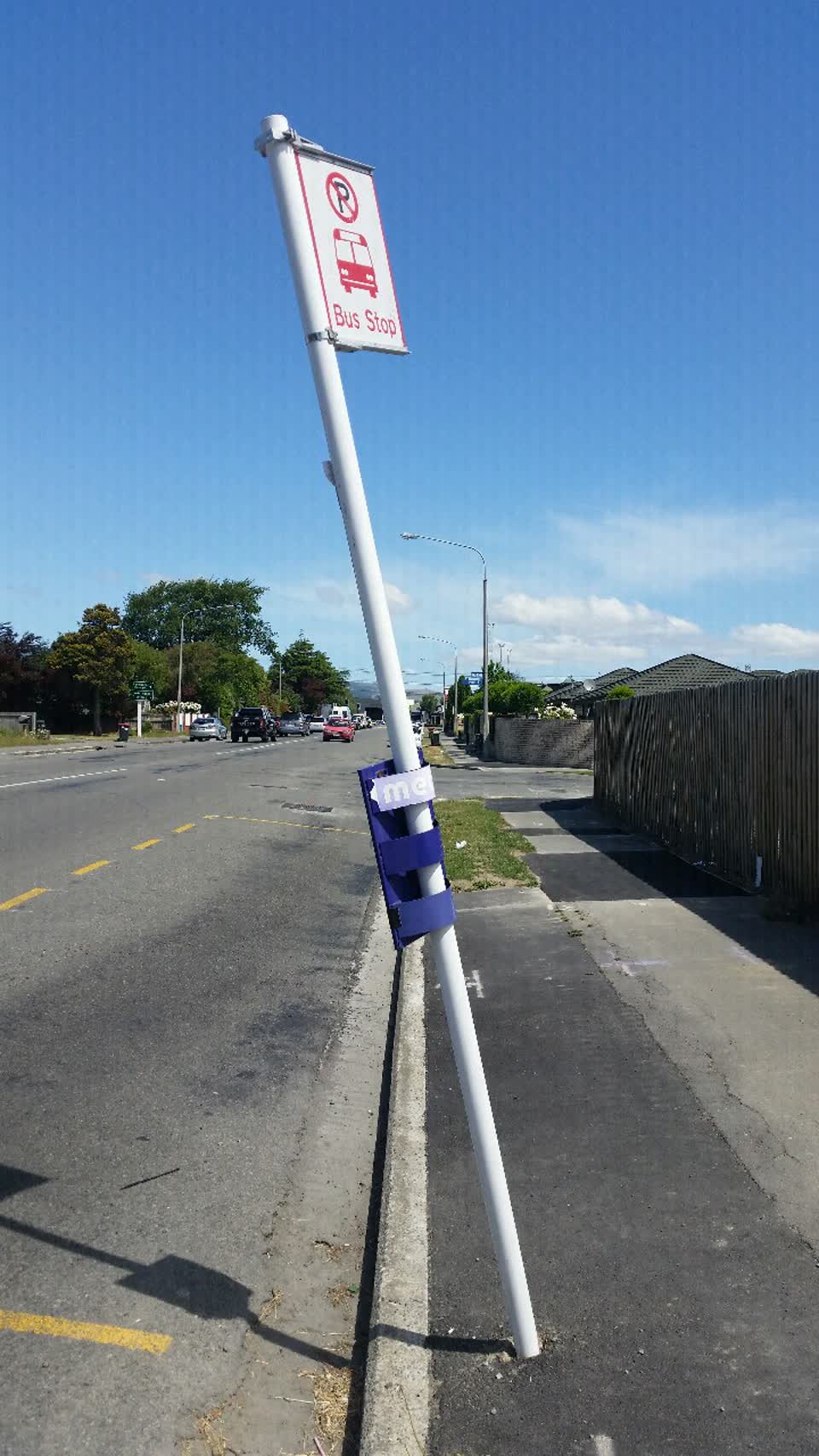 The photograph attached to this roading/streets report