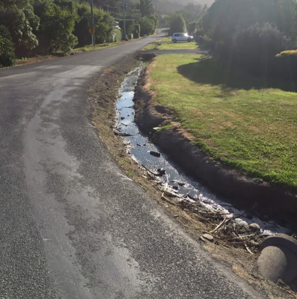 The photograph attached to this wastewater/stormwater report