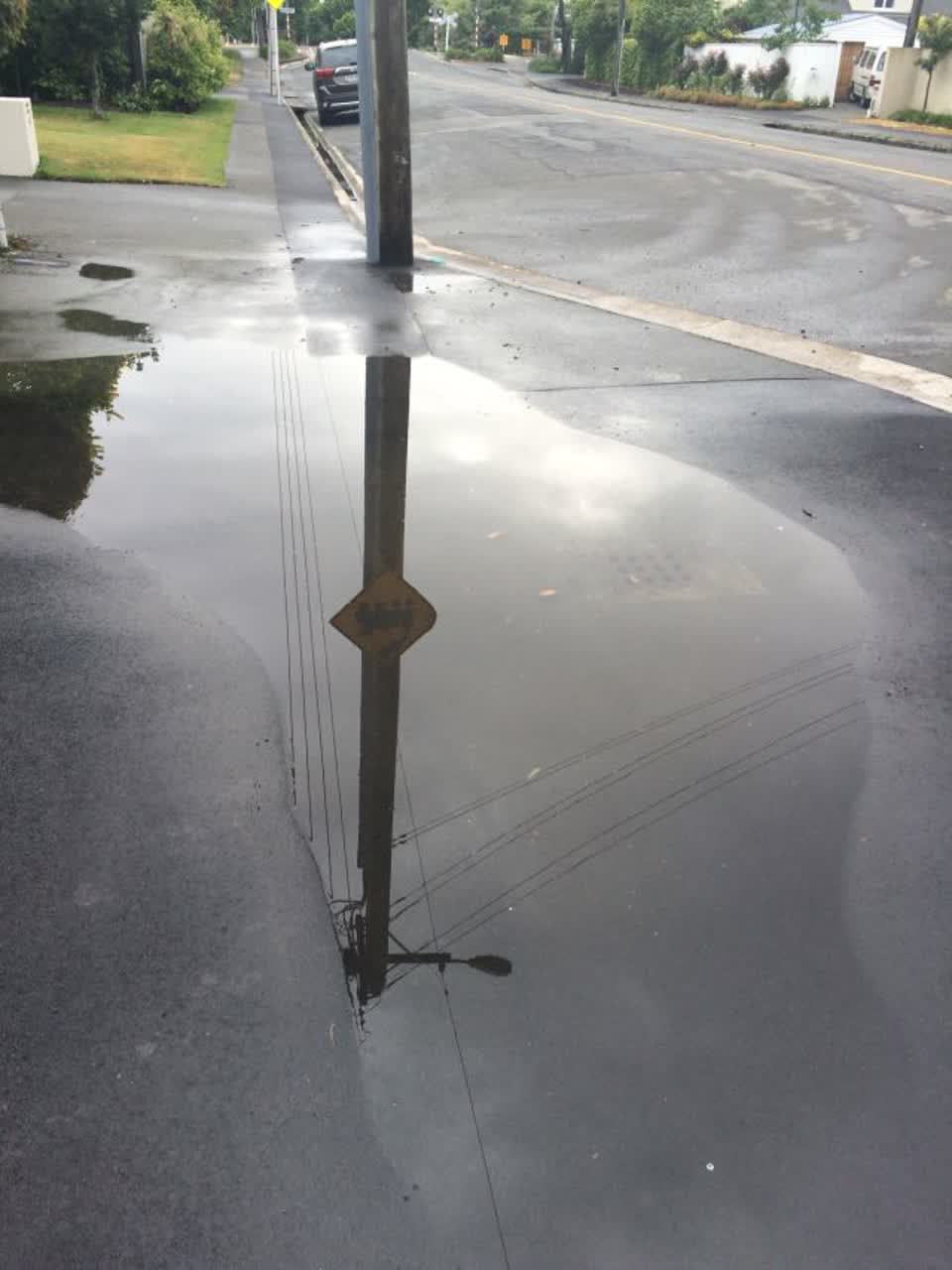 The photograph attached to this wastewater/stormwater report