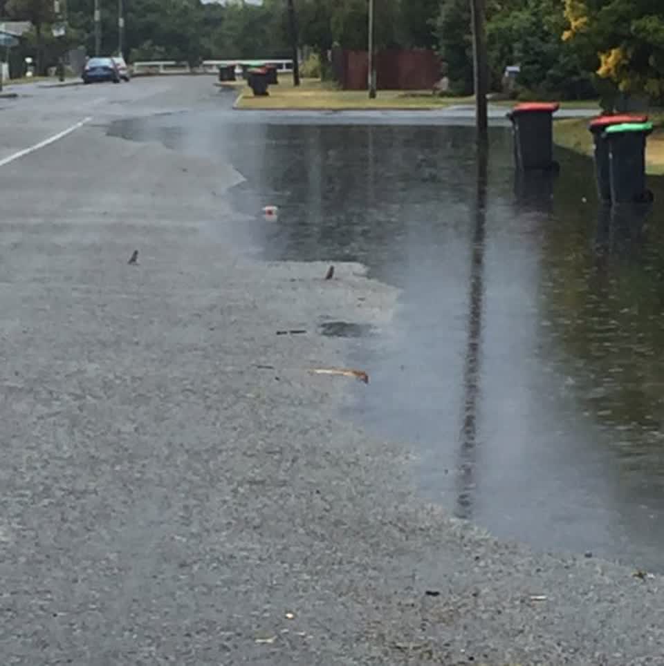 The photograph attached to this wastewater/stormwater report