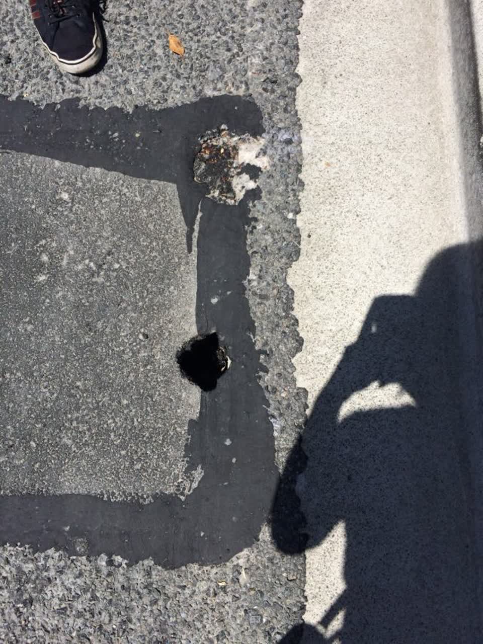 The photograph attached to this roading/streets report