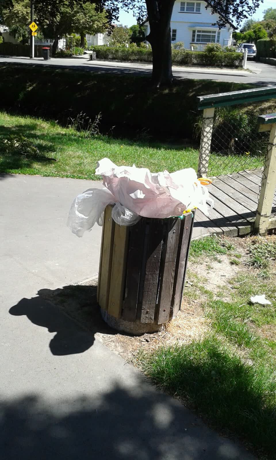The photograph attached to this rubbish/recycling report
