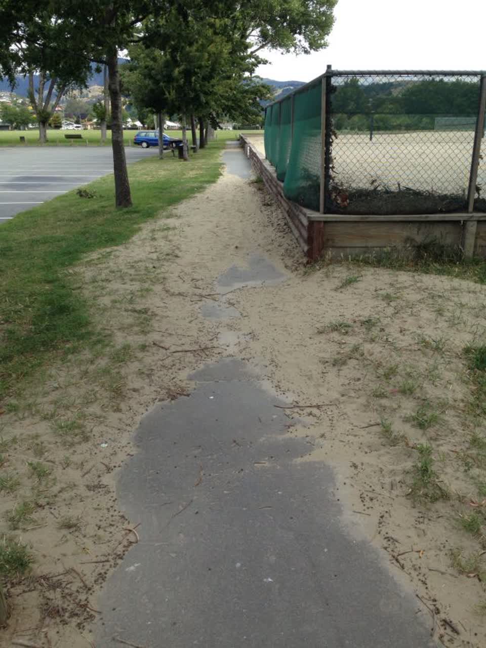 The photograph attached to this parks report