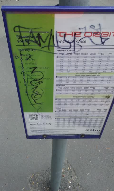 Graffiti, a report photo