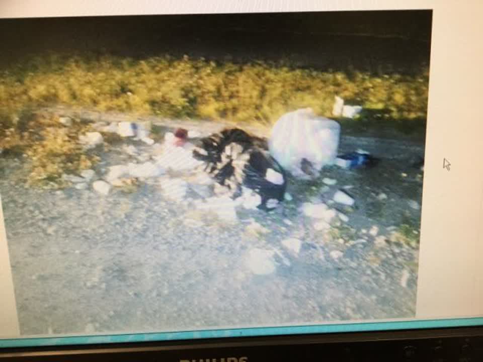 The photograph attached to this rubbish/recycling report