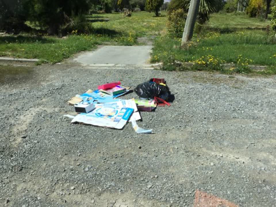 The photograph attached to this rubbish/recycling report