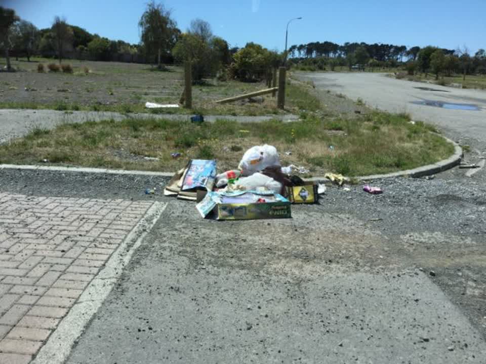 The photograph attached to this rubbish/recycling report