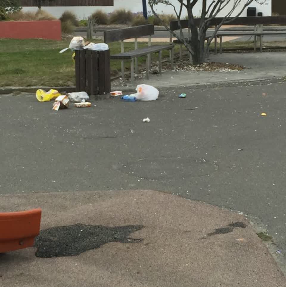 The photograph attached to this rubbish/recycling report