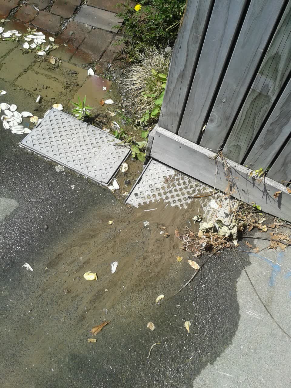 The photograph attached to this wastewater/stormwater report