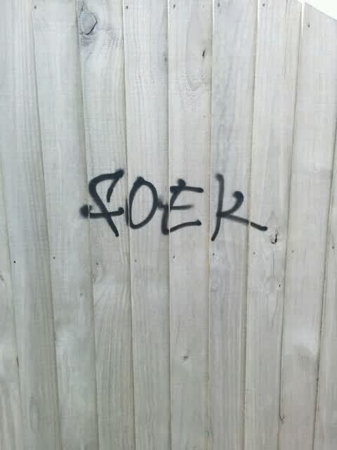 Graffiti, a report photo