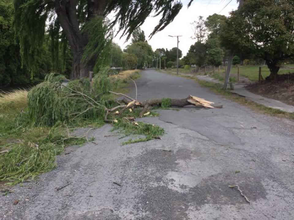 The photograph attached to this roading/streets report