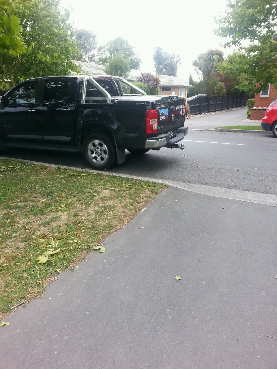 The photograph attached to this roading/streets report