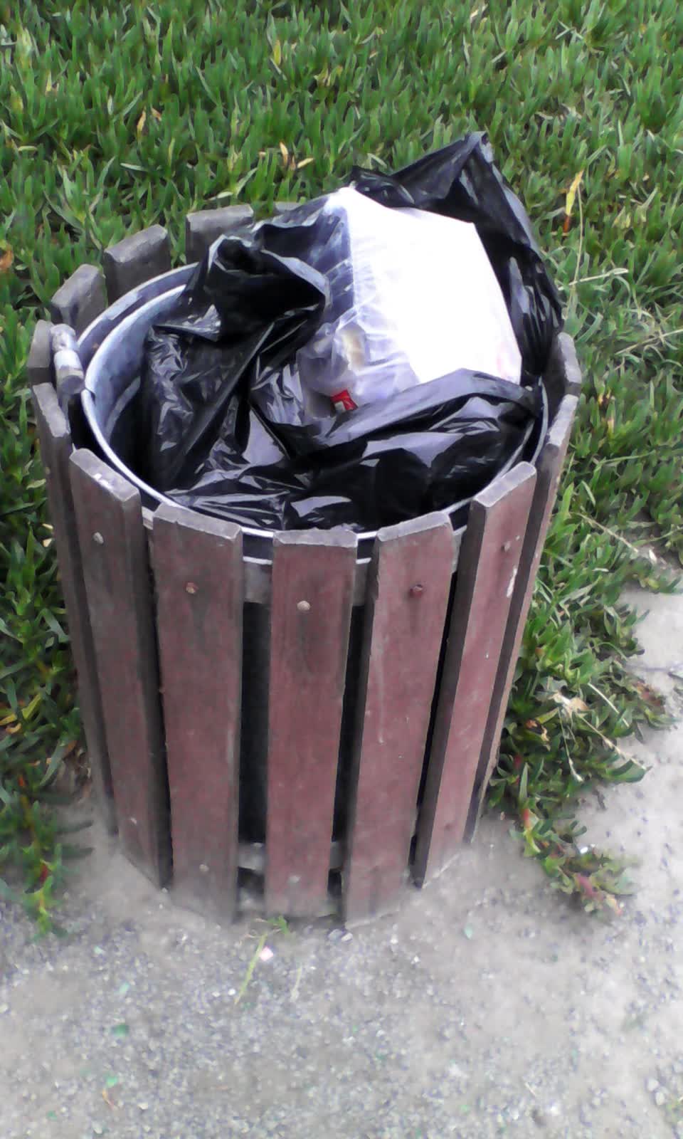 The photograph attached to this rubbish/recycling report