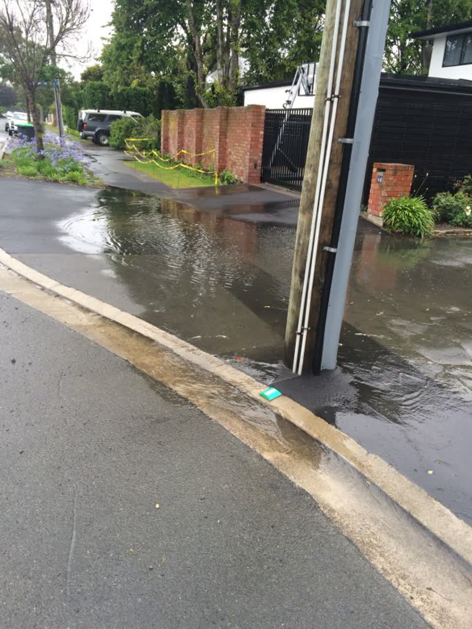 The photograph attached to this wastewater/stormwater report