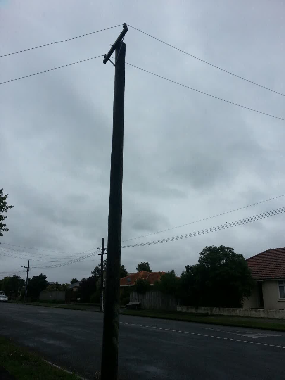 The photograph attached to this roading/streets report