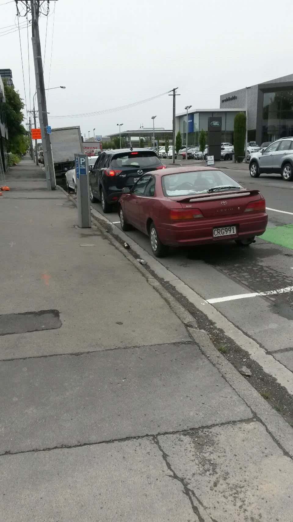The photograph attached to this roading/streets report
