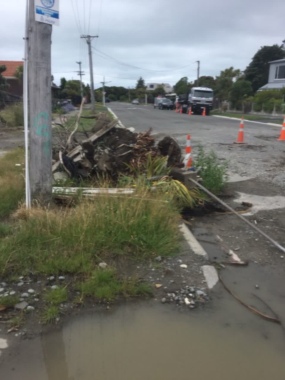 The photograph attached to this rubbish/recycling report