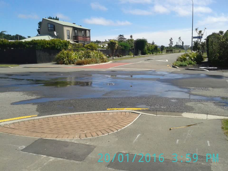 The photograph attached to this water supply report