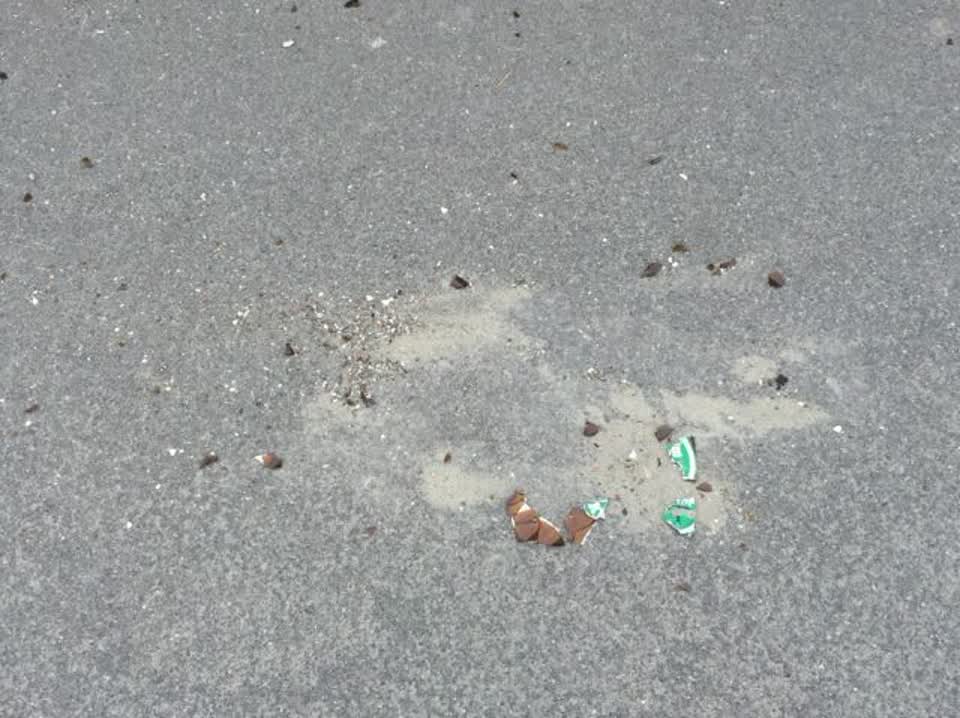 The photograph attached to this rubbish/recycling report