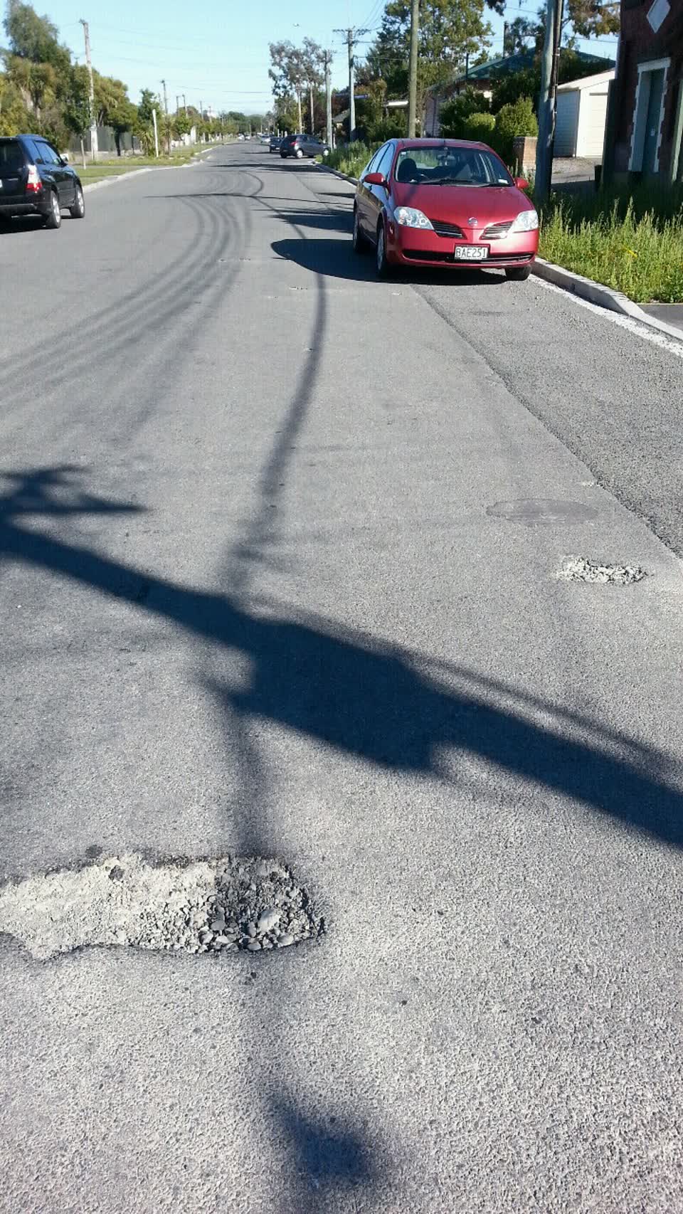 The photograph attached to this roading/streets report