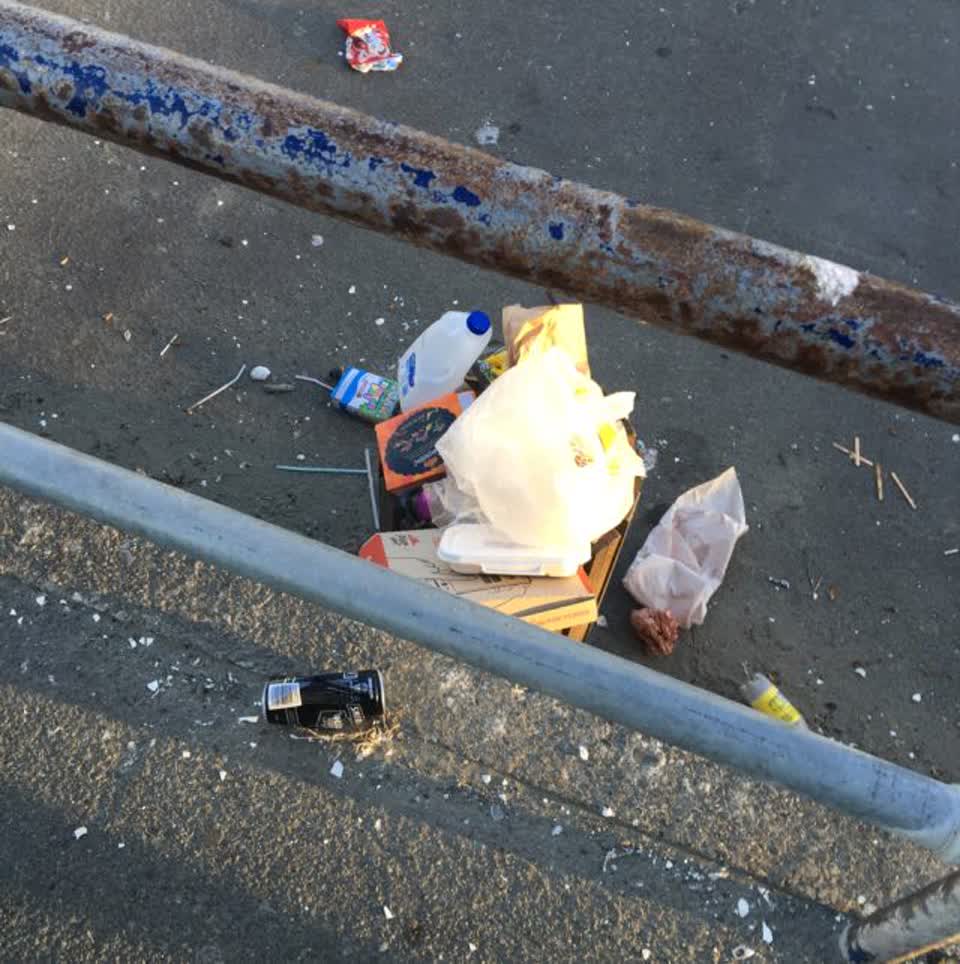 The photograph attached to this rubbish/recycling report
