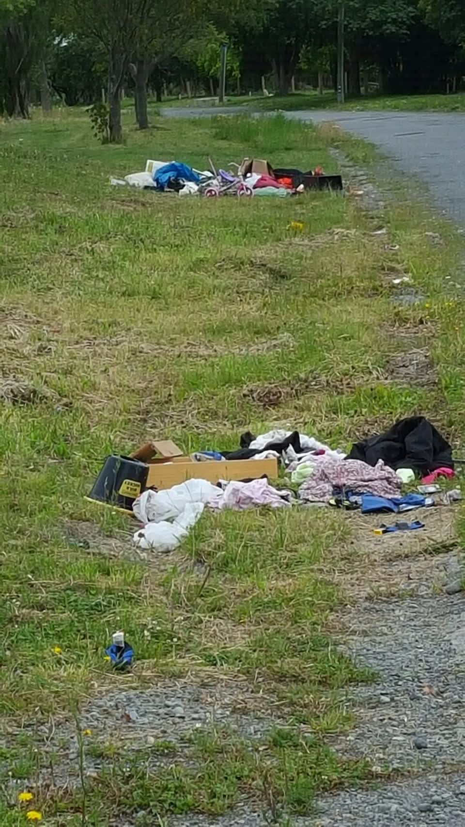 The photograph attached to this rubbish/recycling report