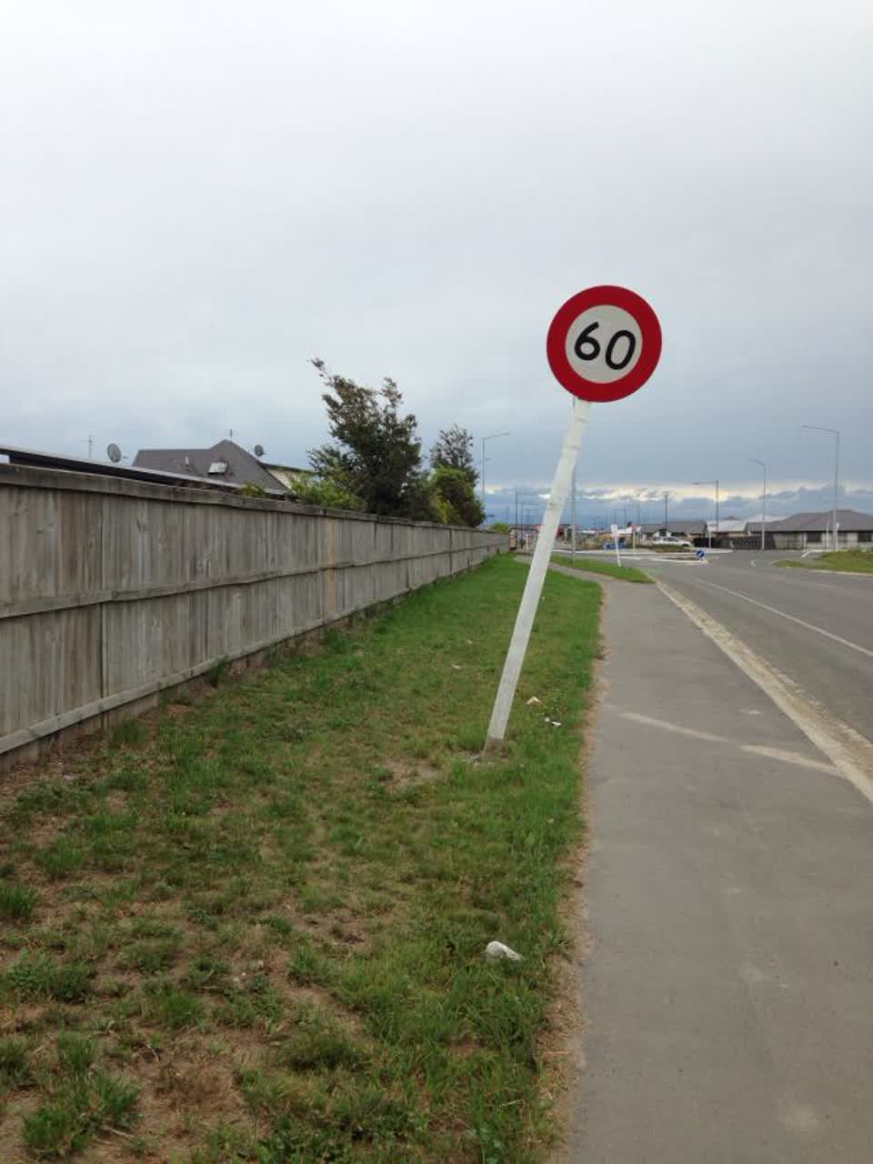 The photograph attached to this roading/streets report