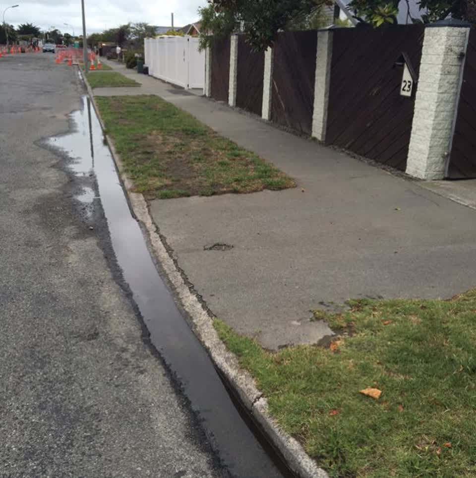 The photograph attached to this roading/streets report