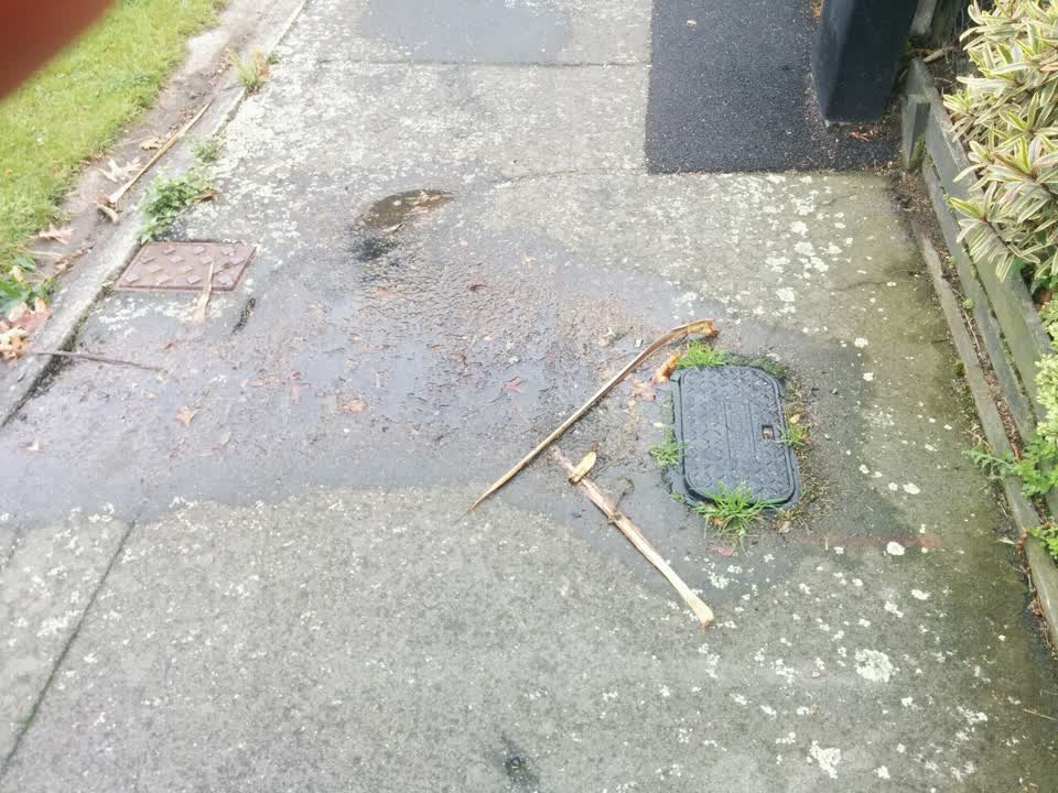 The photograph attached to this water supply report