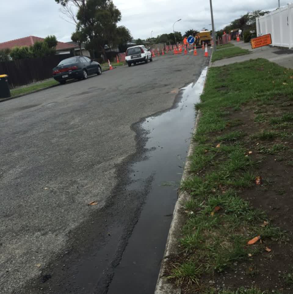 The photograph attached to this roading/streets report