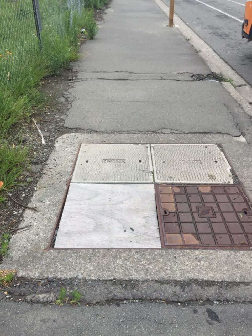 The photograph attached to this roading/streets report